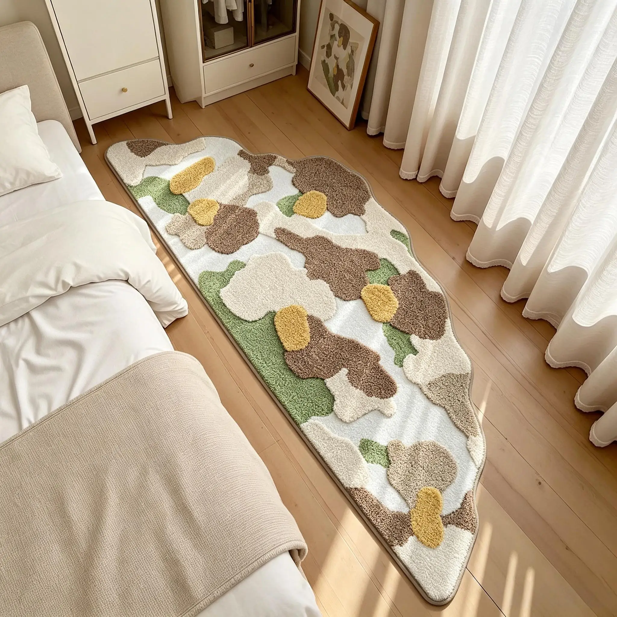 Autumn Mountain Shaped Flocking Bedside Rug, Non-Slip Bath Mat, Ultra-Thick Ultra-Fine Fiber, Soft & Cushy Absorbent, Home Decor
Autumn Mountain Shaped Flocking Bedside Rug, Non-Slip Bath Mat, Ultra-Thick Ultra-Fine Fiber, Soft & Cushy Absorbent, Home Decor