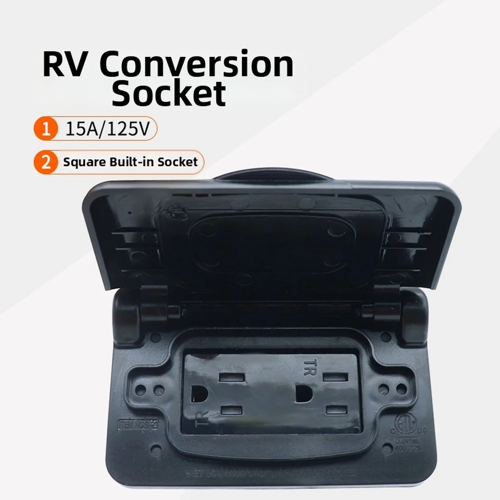 RV Waterproof Dustproof Cover 15A 125V AC Outlet Square Recessed Panel RV Outlet Cover RV Parts & Accessories
RV Waterproof Dustproof Cover 15A 125V AC Outlet Square Recessed Panel RV Outlet Cover RV Parts & Accessories