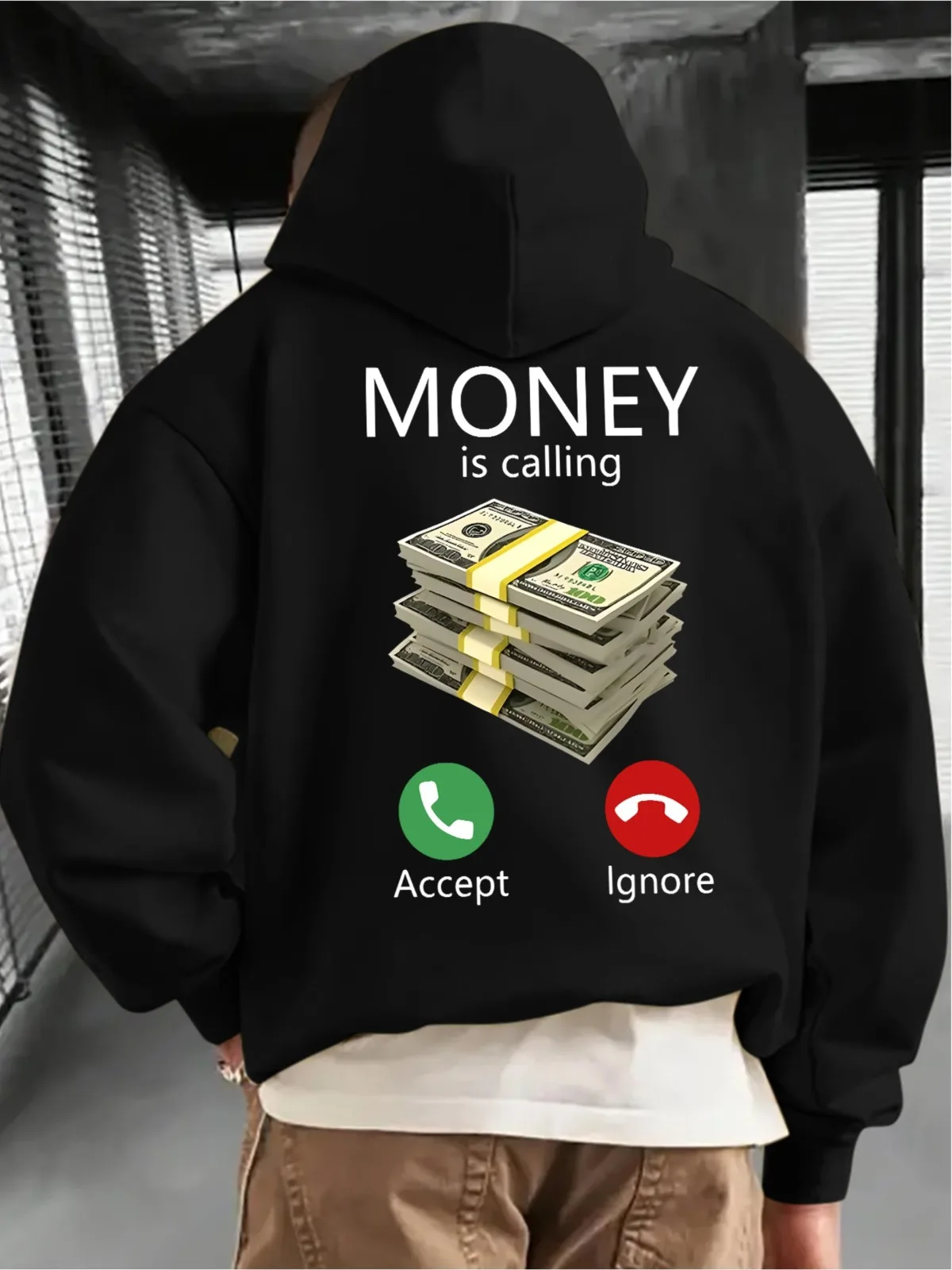 Men's Fashion Casual Dollar Bill Phone Icon Design with Printed Pattern Hooded Sweatshirt with Plush Pockets Gifts Daily Wear
Men's Fashion Casual Dollar Bill Phone Icon Design with Printed Pattern Hooded Sweatshirt with Plush Pockets Gifts Daily Wear