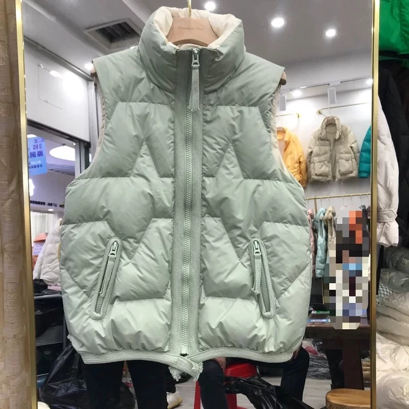 Autumn Winter Warm Bigsize Down Waistcoat Jacket Women Light Thin White Duck Down Vest Parkas Ladies Sleeveless Short Tank Coat
Autumn Winter Warm Bigsize Down Waistcoat Jacket Women Light Thin White Duck Down Vest Parkas Ladies Sleeveless Short Tank Coat