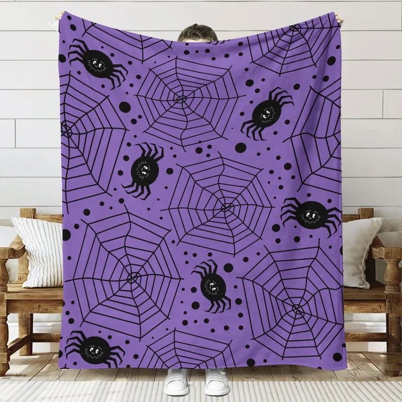 Halloween Spider Skull digital-printed polyester Bedroom velvet flannel soft sofa cover blanket Fleece soft sofa cover
Halloween Spider Skull digital-printed polyester Bedroom velvet flannel soft sofa cover blanket Fleece soft sofa cover