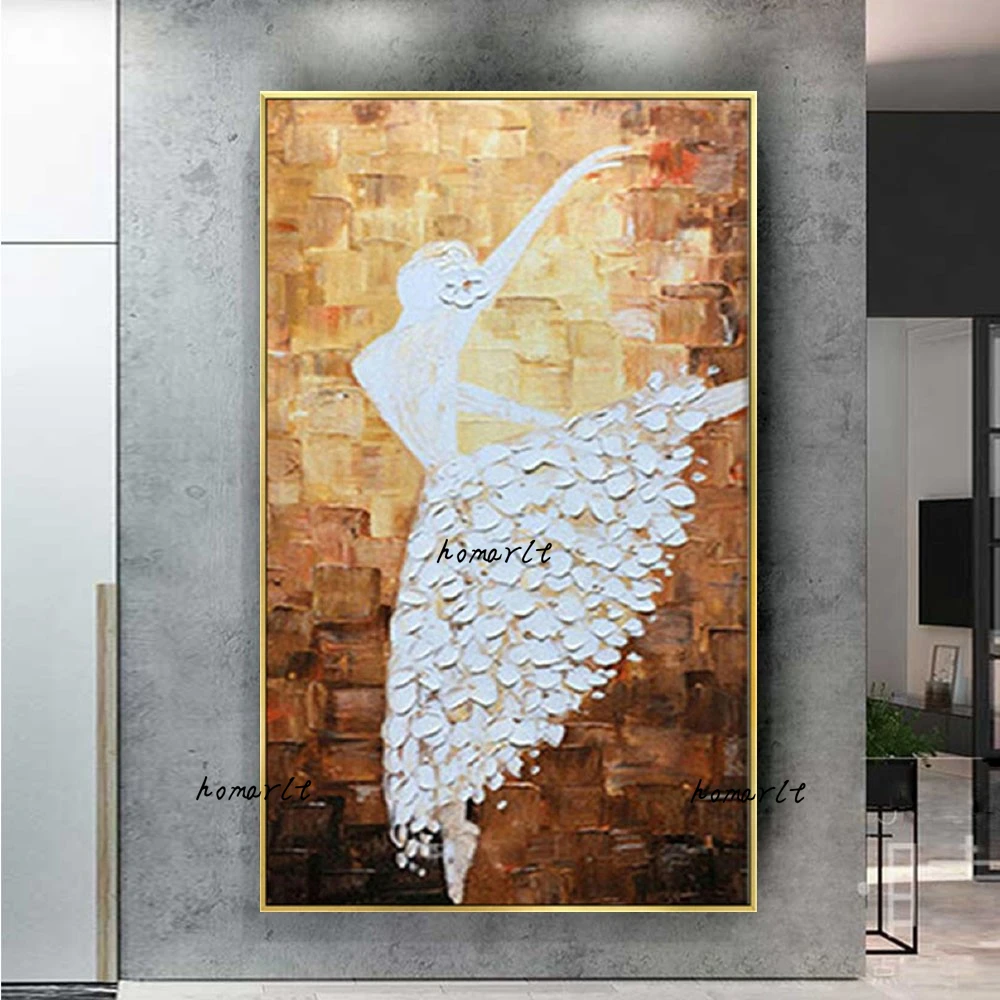 Hand Painted Knife Oil Painting On Canvas Large Palette 3d Retro Dancer Paintings For Living Room Vertical Wall Art Pictures
Hand Painted Knife Oil Painting On Canvas Large Palette 3d Retro Dancer Paintings For Living Room Vertical Wall Art Pictures