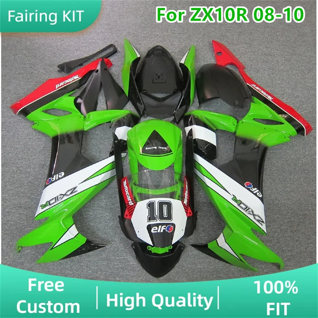 For Kawasaki 2008 2009 2010 ZX10R 08 09 10 ZX-10R ABS Plastic kit Motorcycle Fairings Road Racing Body Repair Aftermarket Parts
For Kawasaki 2008 2009 2010 ZX10R 08 09 10 ZX-10R ABS Plastic kit Motorcycle Fairings Road Racing Body Repair Aftermarket Parts