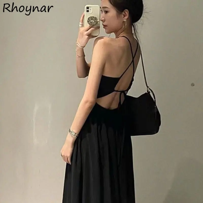 Black Backless Bandage Dresses Women Summer Sexy V-neck Hotsweet Gentle Holiday French Style Maxi Vestidos Pure Chic Defined New
Black Backless Bandage Dresses Women Summer Sexy V-neck Hotsweet Gentle Holiday French Style Maxi Vestidos Pure Chic Defined New