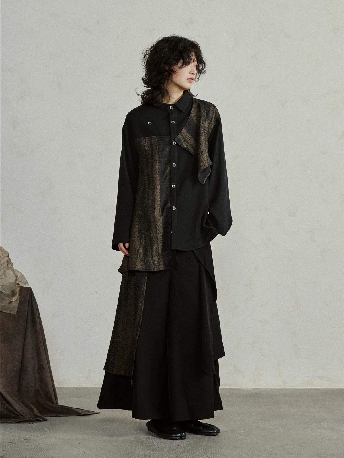 Sunvonnie Long Sleeve Shirt Wide Leg Pants Skirt Set Irregular Splicing Design Multiple Pieces Mountain Style Women's Fashion
Sunvonnie Long Sleeve Shirt Wide Leg Pants Skirt Set Irregular Splicing Design Multiple Pieces Mountain Style Women's Fashion