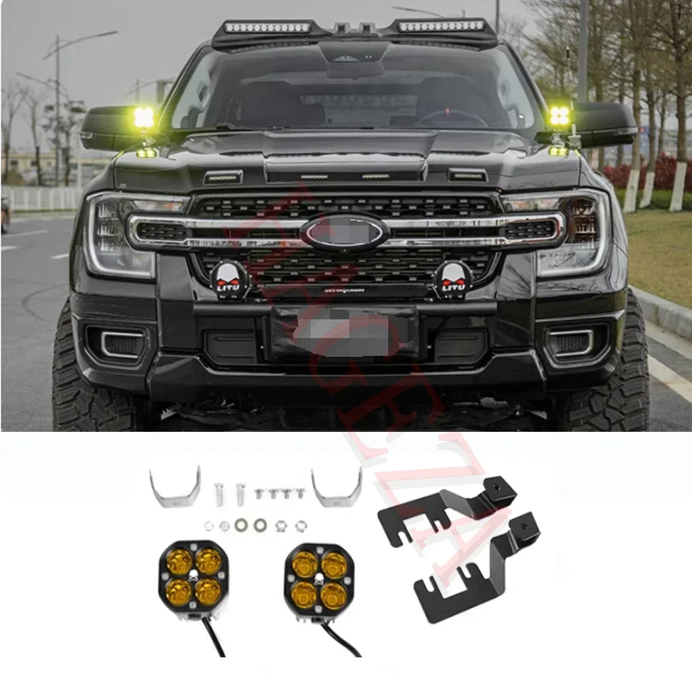 For Ford Ranger 2023+ Auto Side Hood Ditch LED spotlight Pod Mount Bracket with Light Car Refit Accessories
For Ford Ranger 2023+ Auto Side Hood Ditch LED spotlight Pod Mount Bracket with Light Car Refit Accessories