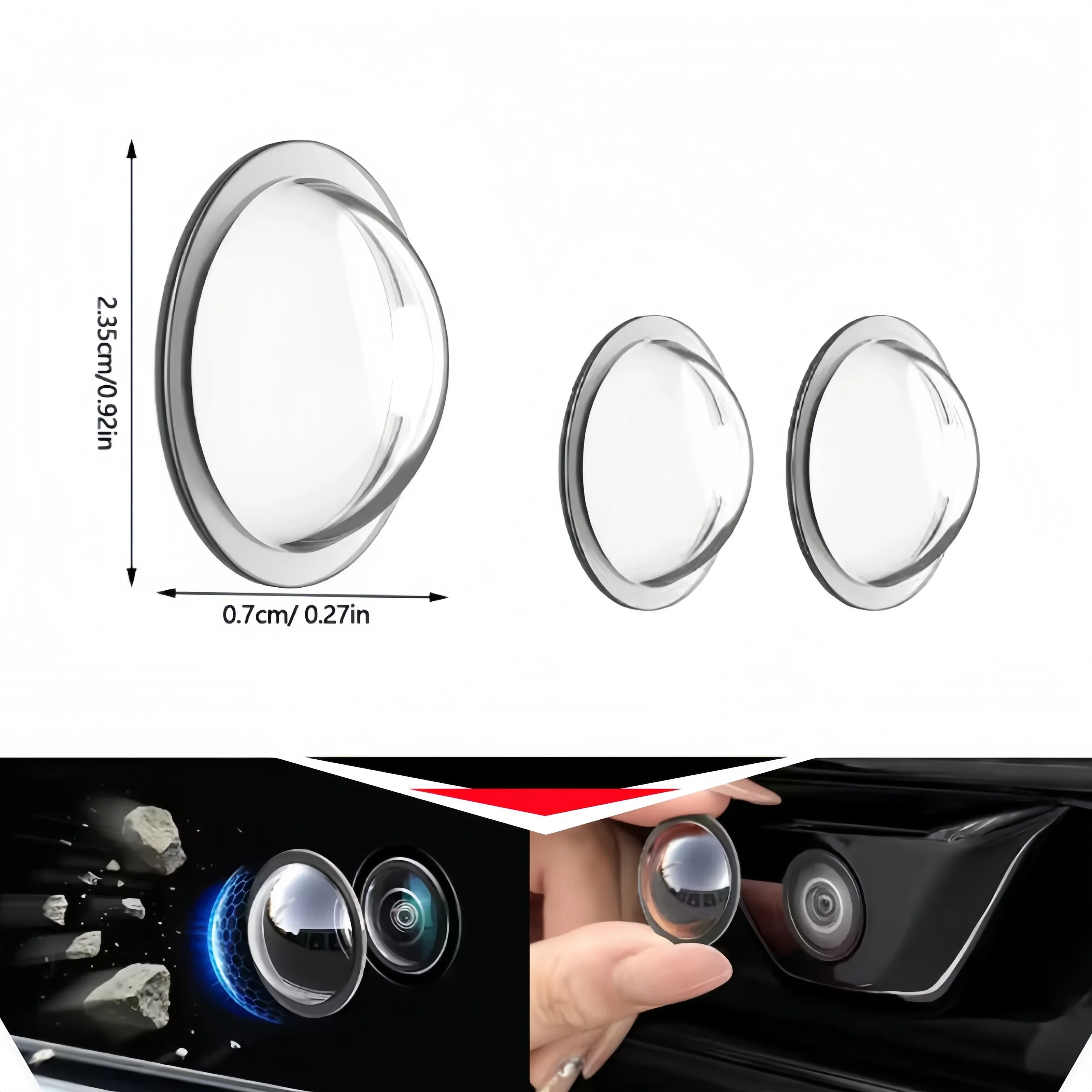 Anti-Collision Car Camera Lens Protector 360° HD Panoramic Backup Reversing Waterproof Dustproof Anti Scratch Universal Cover
Anti-Collision Car Camera Lens Protector 360° HD Panoramic Backup Reversing Waterproof Dustproof Anti Scratch Universal Cover