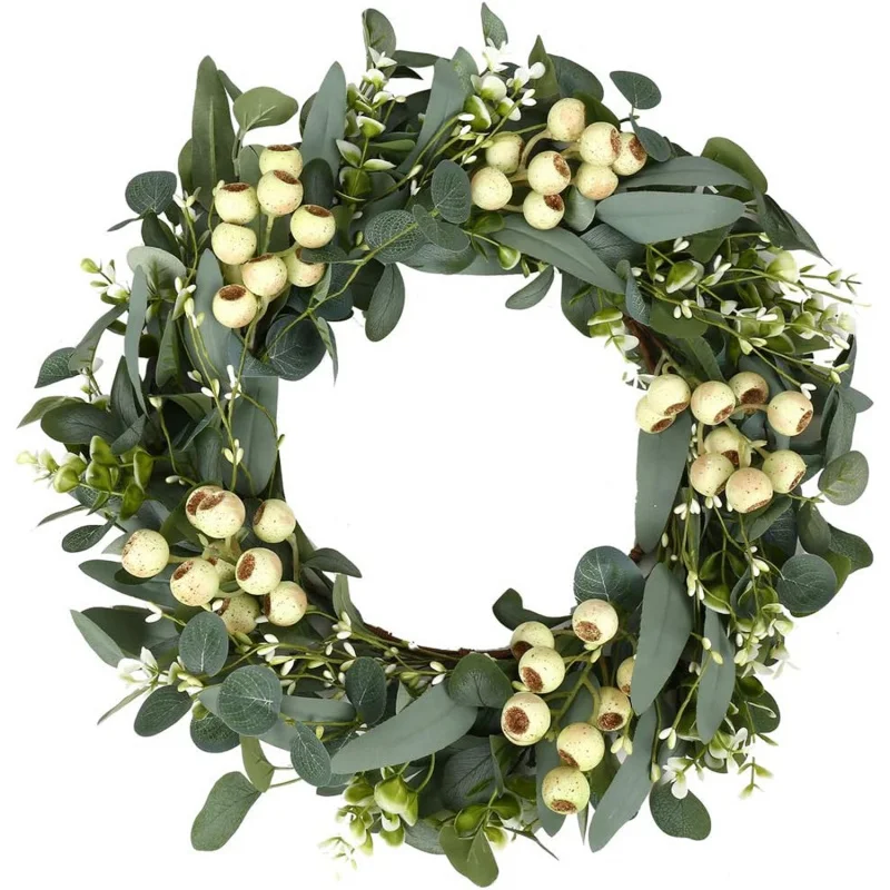 20 Inch Eucalyptus Wreath with Big Berries Home Decor Spring Summer Winter Christmas Porch Wall Window Rustic Farmhouse Decor
20 Inch Eucalyptus Wreath with Big Berries Home Decor Spring Summer Winter Christmas Porch Wall Window Rustic Farmhouse Decor