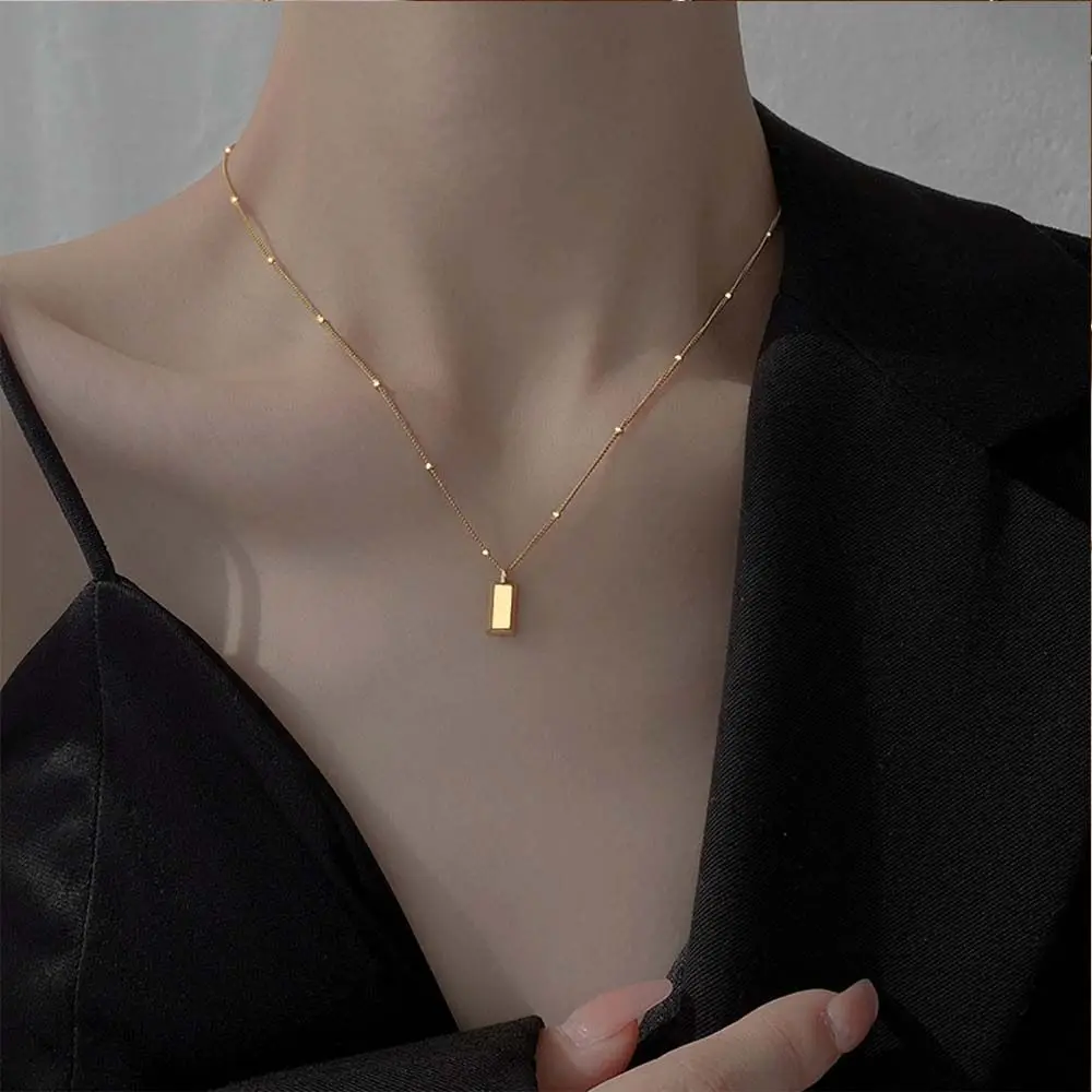 Fashion Elegant Sparkly Female Jewelry Temperament Ultra thin Women Necklace Gold Bar Choker Korean Style Clavicle Chain
Fashion Elegant Sparkly Female Jewelry Temperament Ultra thin Women Necklace Gold Bar Choker Korean Style Clavicle Chain