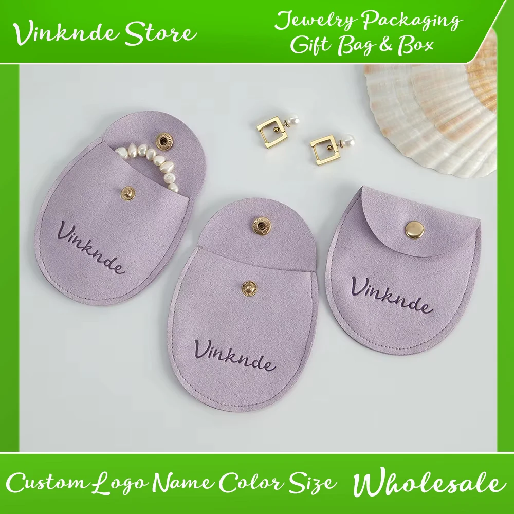 100Pcs New Jewelry Pouch with Gold Snap Button Custom Logo Earrings Rings Storage Bags Microfiber Half Round Bottom Wedding Gift
100Pcs New Jewelry Pouch with Gold Snap Button Custom Logo Earrings Rings Storage Bags Microfiber Half Round Bottom Wedding Gift