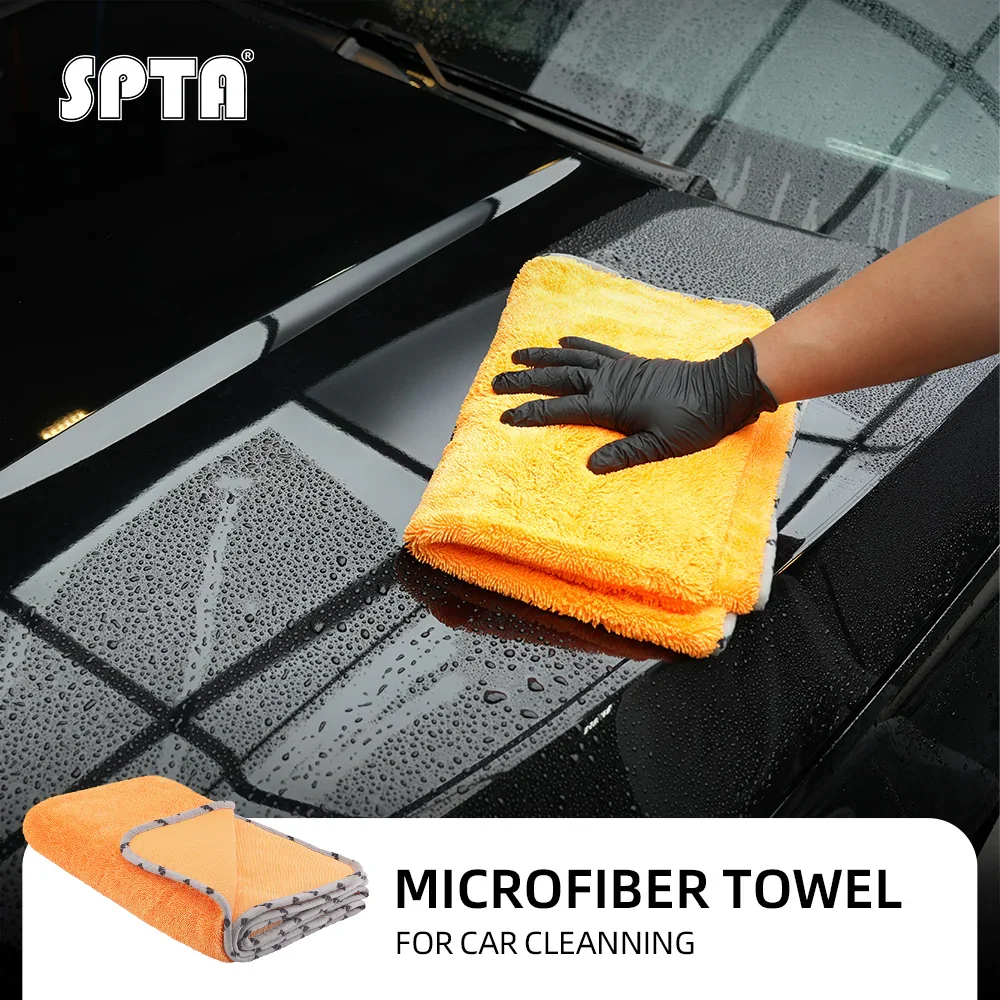 SPTA 1 Pack Orange Highly Absorbent Microfiber Car Drying Towel Scratch Free Large Car Wash Cloth 60.5*78.5 cm
SPTA 1 Pack Orange Highly Absorbent Microfiber Car Drying Towel Scratch Free Large Car Wash Cloth 60.5*78.5 cm