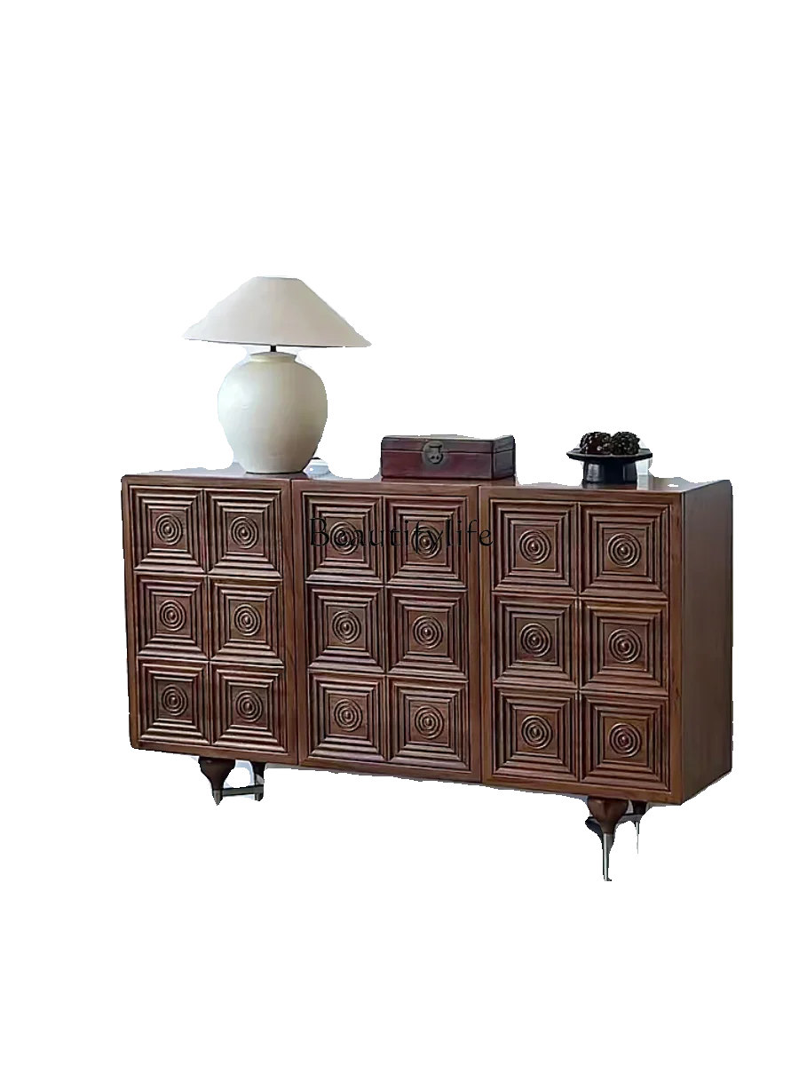 *French medieval solid wood living room decorative locker modern side cabinet
*French medieval solid wood living room decorative locker modern side cabinet