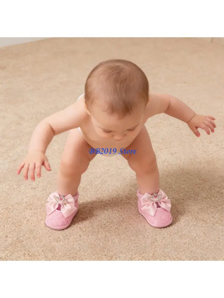 Q0KB Elegant Lace Crown Bowknot Princess Shoes And Headband Set For Baby
Q0KB Elegant Lace Crown Bowknot Princess Shoes And Headband Set For Baby
