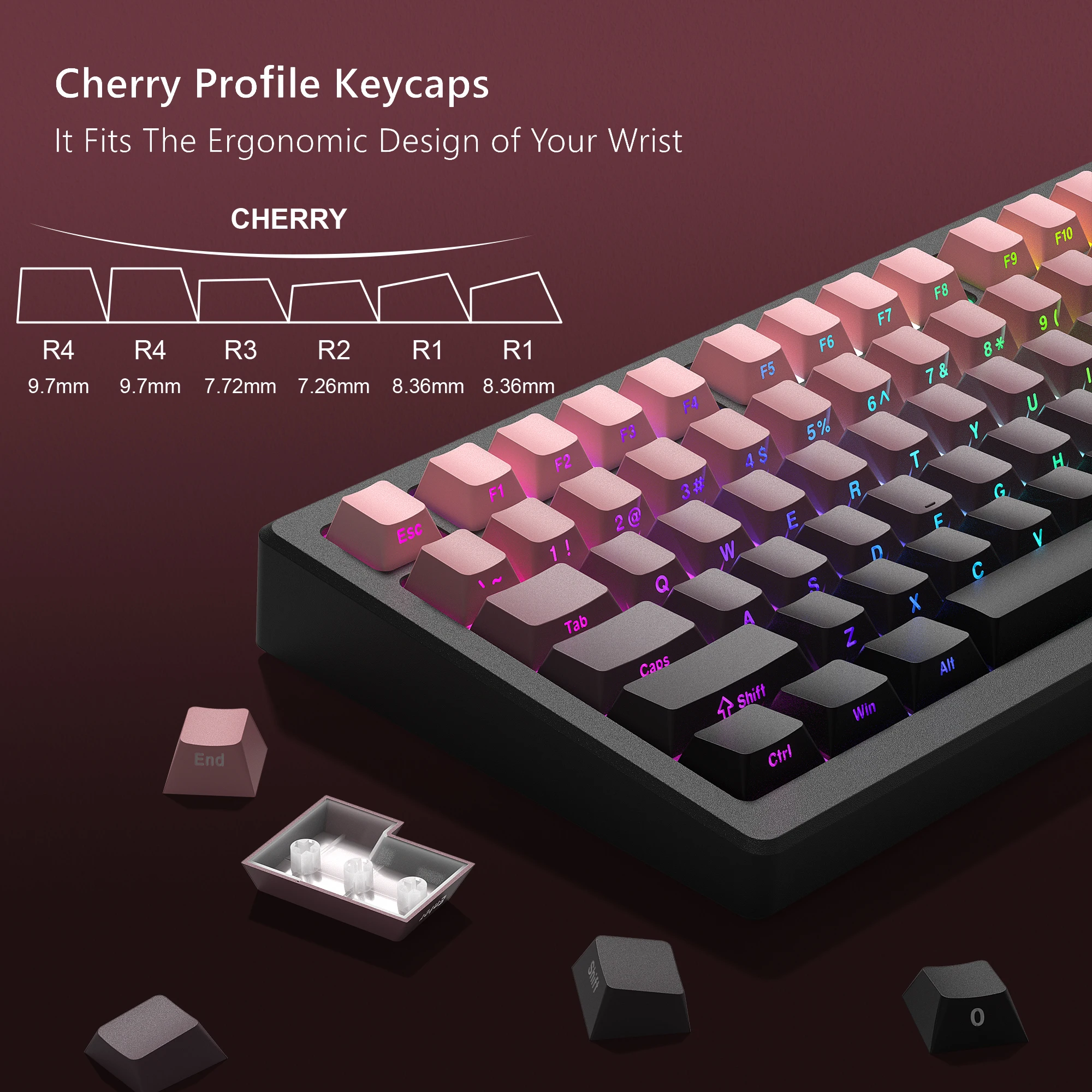 136-клавишные колпачки для клавиш Black Berry Side Print Shine Through Cherry Profile PBT, колпачки для клавиш с двойной подсветкой для механической клавиатуры MX
136-клавишные колпачки для клавиш Black Berry Side Print Shine Through Cherry Profile PBT, колпачки для клавиш с двойной подсветкой для механической клавиатуры MX