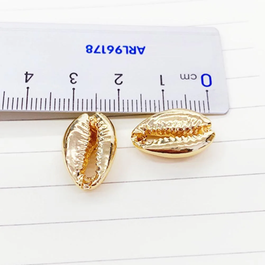 50Pcs Golden Electroplated Shell Beads Cowrie Shells for Jewelry Making DIY Bracelets Earrings Craft Home Decoration
50Pcs Golden Electroplated Shell Beads Cowrie Shells for Jewelry Making DIY Bracelets Earrings Craft Home Decoration