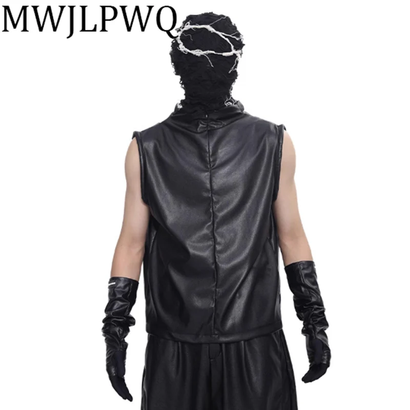 MWJLPWQ Stand Collar Vest Sets Male High Street Sleevelesss Fashion Tops Summer New Loose Straight Leg Pants 2025 Tide 010832
MWJLPWQ Stand Collar Vest Sets Male High Street Sleevelesss Fashion Tops Summer New Loose Straight Leg Pants 2025 Tide 010832