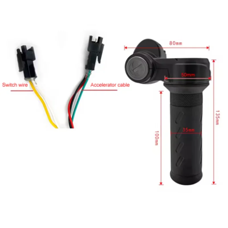Hot Sale Universal Electric Bicycle Twist Throttle Grip E-Bike Handlebar Twist Accelerator Speed Control Handle Replacement Part
Hot Sale Universal Electric Bicycle Twist Throttle Grip E-Bike Handlebar Twist Accelerator Speed Control Handle Replacement Part
