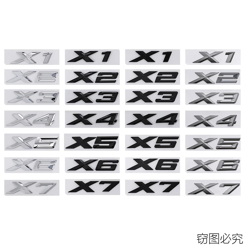 BMW's new X1X2X3X4X5X6X7 Z4 rear digital standard GT series X series rear logo body sticker decorate trunk label
BMW's new X1X2X3X4X5X6X7 Z4 rear digital standard GT series X series rear logo body sticker decorate trunk label
