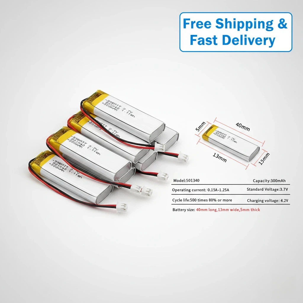 10pcs 3.7V 300mAh 501340 Lipo Battery for Xiaomi Airdots Youth Version TWS Bluetooth Headset Charging Case Polymer Lithium Cell
10pcs 3.7V 300mAh 501340 Lipo Battery for Xiaomi Airdots Youth Version TWS Bluetooth Headset Charging Case Polymer Lithium Cell