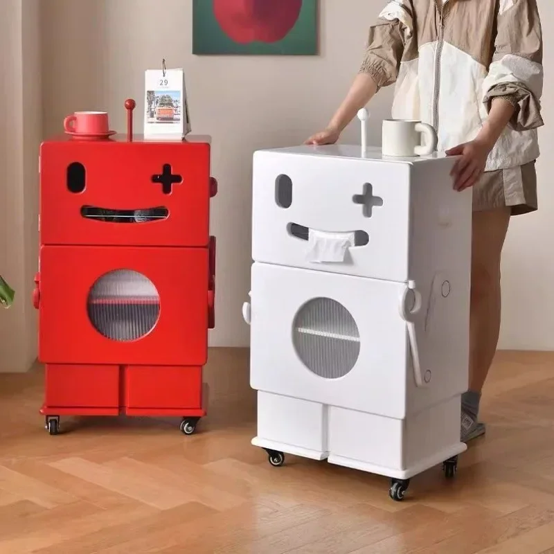 Simple Modern Creative Art Robot Movable Living Room Sofa Bedside Storage Decoration Cabinet Bedroom Bedside Table Mesa De Noche
Simple Modern Creative Art Robot Movable Living Room Sofa Bedside Storage Decoration Cabinet Bedroom Bedside Table Mesa De Noche