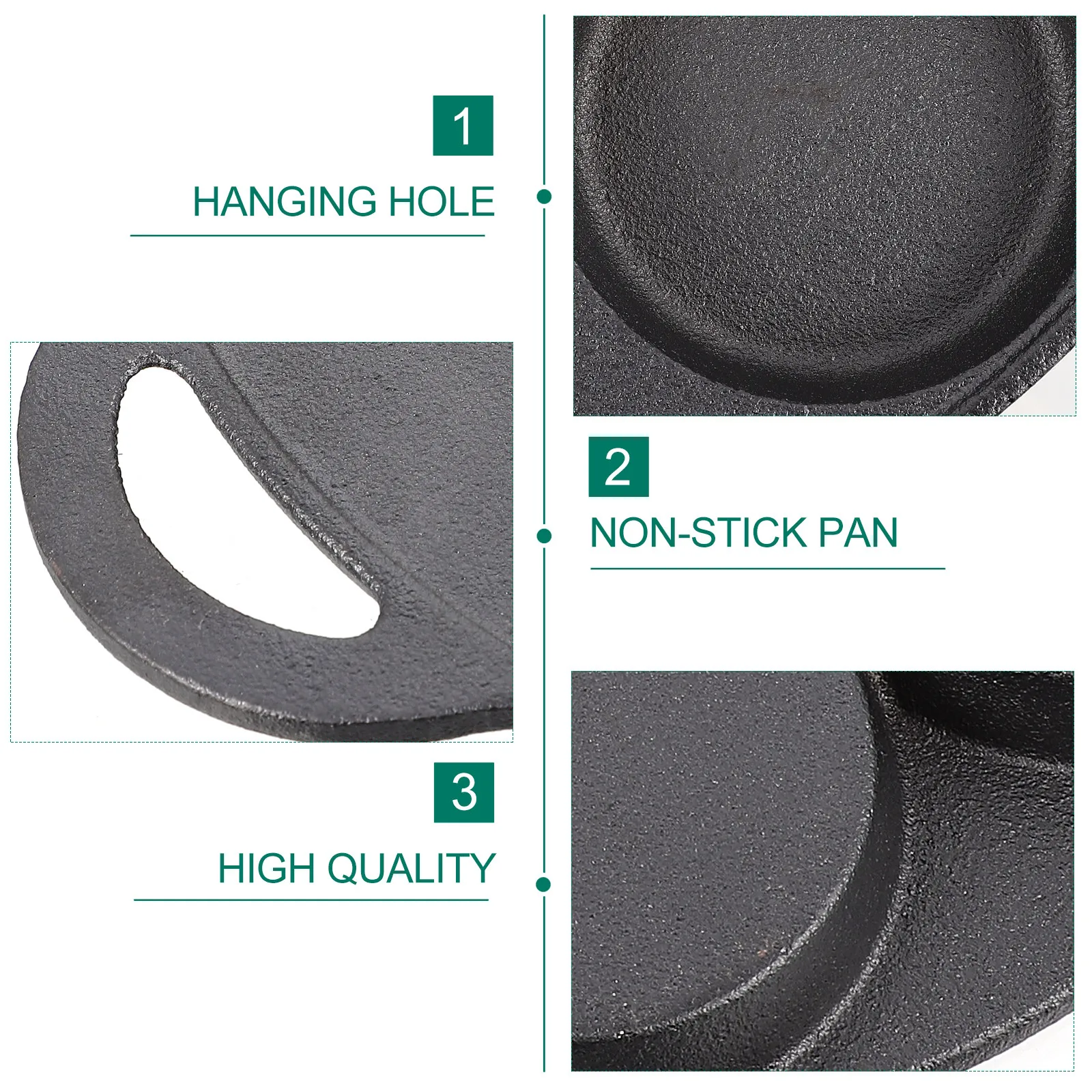 Сковорода для жарки яиц с семью отверстиями, 1 шт., антипригарная, чугунная, с удобной ручкой, защита от ожогов, для омлетов, для домашней кухни
Сковорода для жарки яиц с семью отверстиями, 1 шт., антипригарная, чугунная, с удобной ручкой, защита от ожогов, для омлетов, для домашней кухни