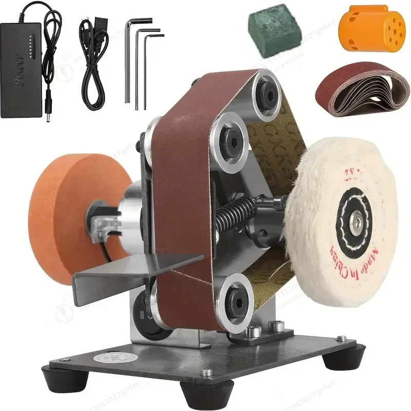 New Vertical Grinder Small Mini Electric Belt Grinder Polishing Machine Woodworking Grinding Knife Sharpening Artifact
New Vertical Grinder Small Mini Electric Belt Grinder Polishing Machine Woodworking Grinding Knife Sharpening Artifact