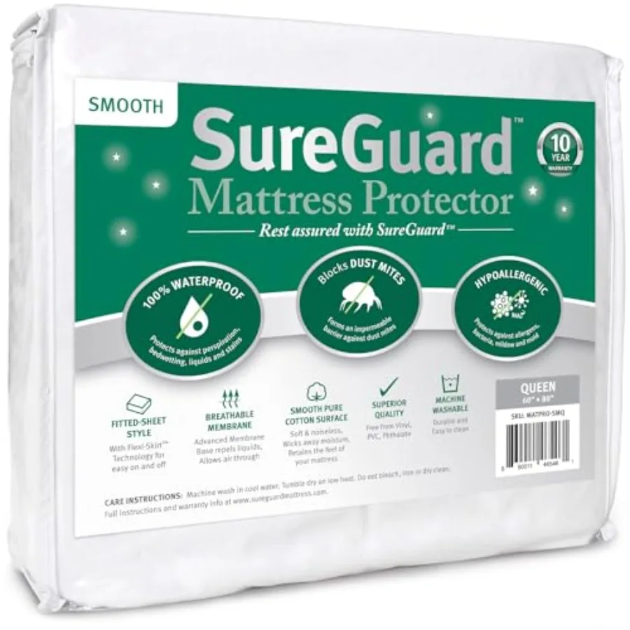 Size Mattress Protector - 100% Waterproof, Hypoallergenic - Premium Fitted Cover
Size Mattress Protector - 100% Waterproof, Hypoallergenic - Premium Fitted Cover