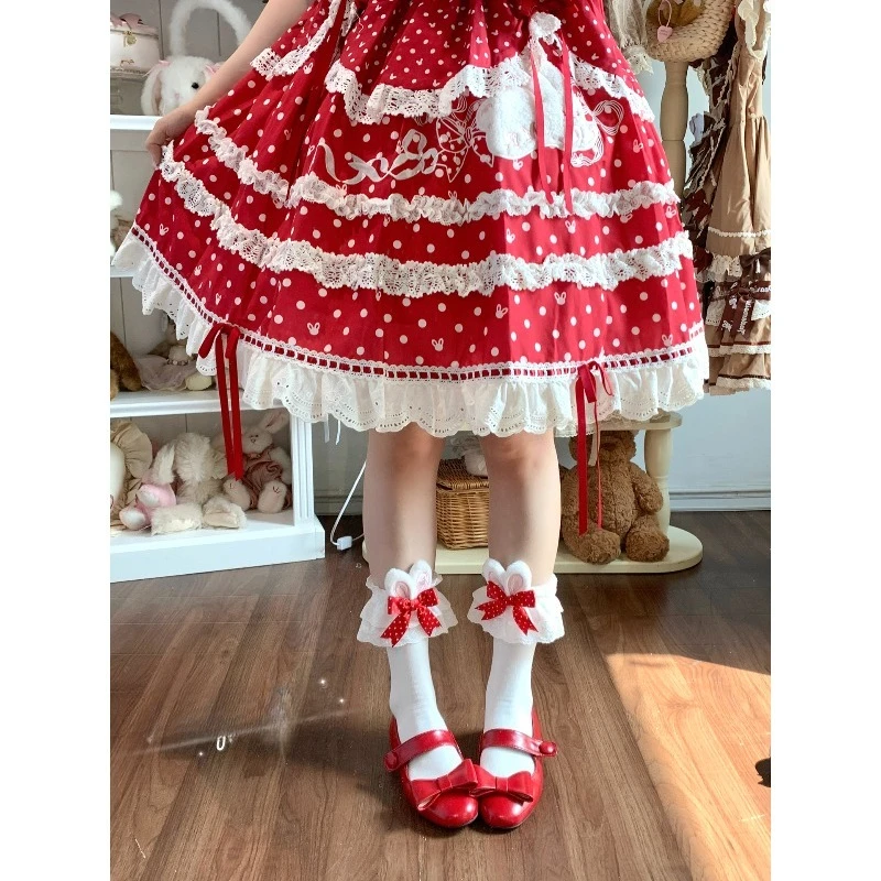 Женские носки с ушками кролика в стиле Лолиты, летние короткие носки с бантом JK в стиле Лолиты и кружевной отделкой
Женские носки с ушками кролика в стиле Лолиты, летние короткие носки с бантом JK в стиле Лолиты и кружевной отделкой