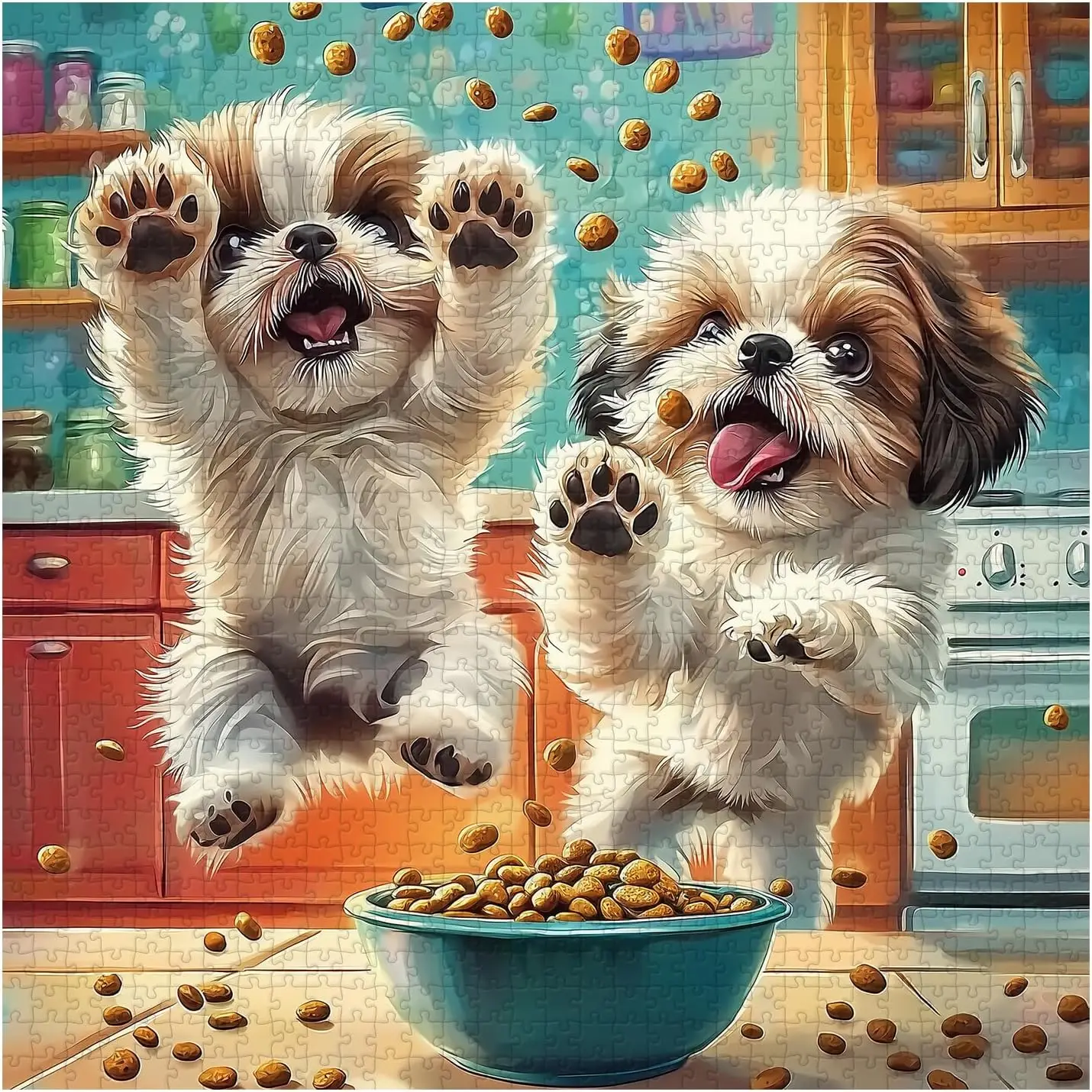 Shih Tzu Snack Time Wooden Jigsaw Puzzle 500 1000 Pieces Parent Child Handcraft Kid Intelligence Training Home Wall Decor Gifts
Shih Tzu Snack Time Wooden Jigsaw Puzzle 500 1000 Pieces Parent Child Handcraft Kid Intelligence Training Home Wall Decor Gifts