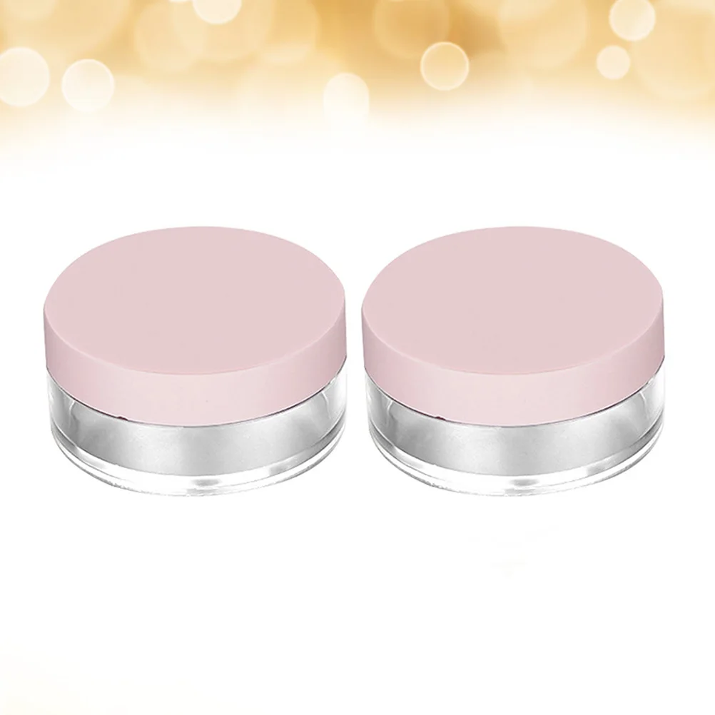 2Pcs Portable Empty Powder Case Pink Round Elastic Mesh Loose Powder Makeup Puff Holder Leak Proof for Outdoor Travel 
2Pcs Portable Empty Powder Case Pink Round Elastic Mesh Loose Powder Makeup Puff Holder Leak Proof for Outdoor Travel