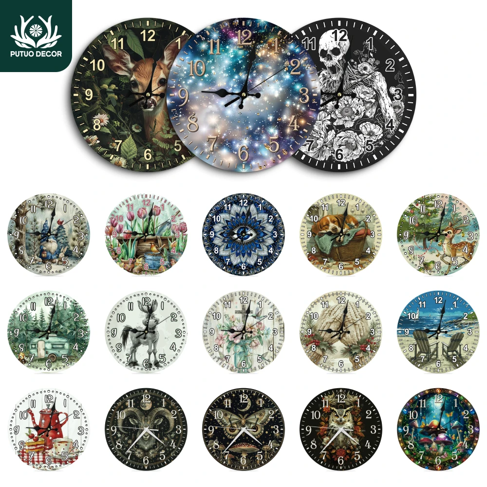 Putuo Decor-Round Wooden Wall Clock, Hanging Decoration for Studio, Living room, Cafe, Shop, Bar, Club, 1pc
Putuo Decor-Round Wooden Wall Clock, Hanging Decoration for Studio, Living room, Cafe, Shop, Bar, Club, 1pc