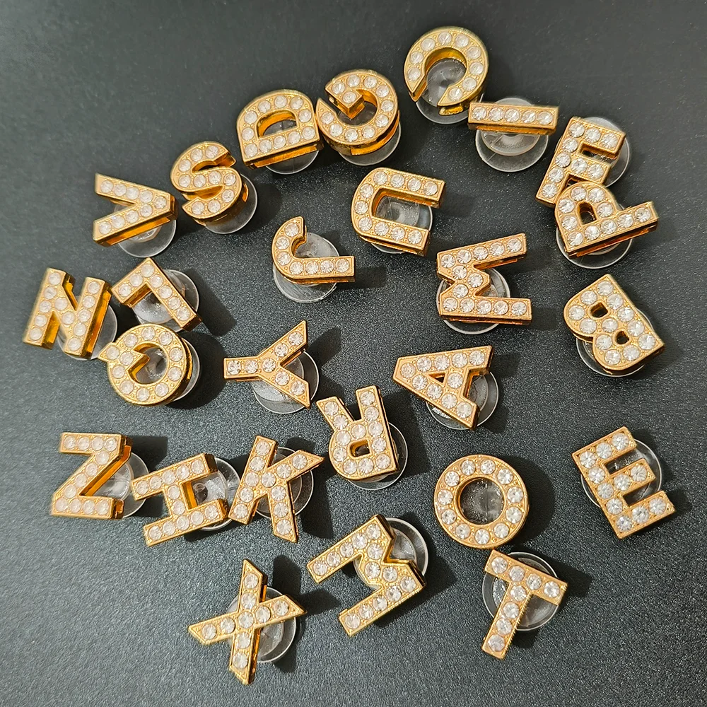 1Pcs Gold Letters Metal Shoe Charms Crystal Diamond Alloy Shoe Accessories Buckle High Quality Shoe Decoration
1Pcs Gold Letters Metal Shoe Charms Crystal Diamond Alloy Shoe Accessories Buckle High Quality Shoe Decoration