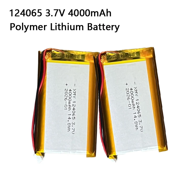 Polymer Lithium Battery 124065 3.7V 4000mAh PH 2.0mm 2pin Plug for Smart Lock Tablet Camera Driving Recorder Radio Walkie-talkie
Polymer Lithium Battery 124065 3.7V 4000mAh PH 2.0mm 2pin Plug for Smart Lock Tablet Camera Driving Recorder Radio Walkie-talkie