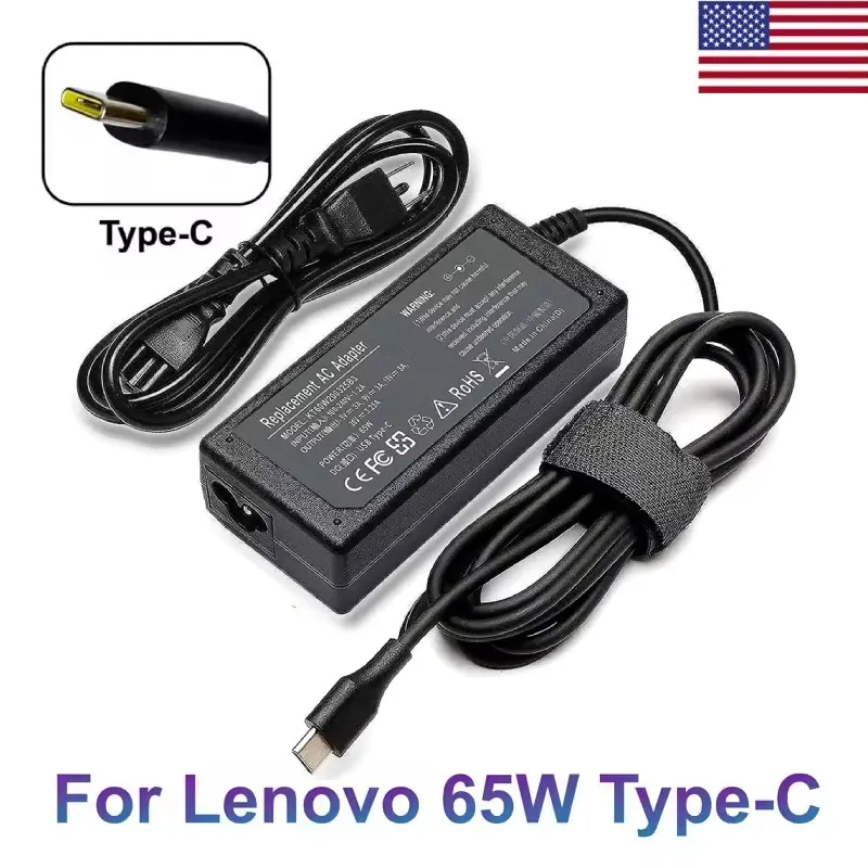 For Lenovo 65W Charger USB-C Power AC Adapter ThinkPad T14 T14s T490s T15 Laptop
For Lenovo 65W Charger USB-C Power AC Adapter ThinkPad T14 T14s T490s T15 Laptop