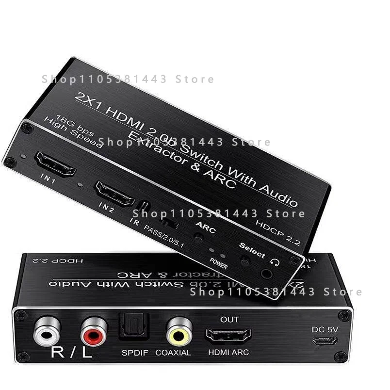 Distribution Set-top Box Connected To TV Projector Monitor HDMI Two in One Out 2.0 Switch/ps5 Audio Splitter
Distribution Set-top Box Connected To TV Projector Monitor HDMI Two in One Out 2.0 Switch/ps5 Audio Splitter