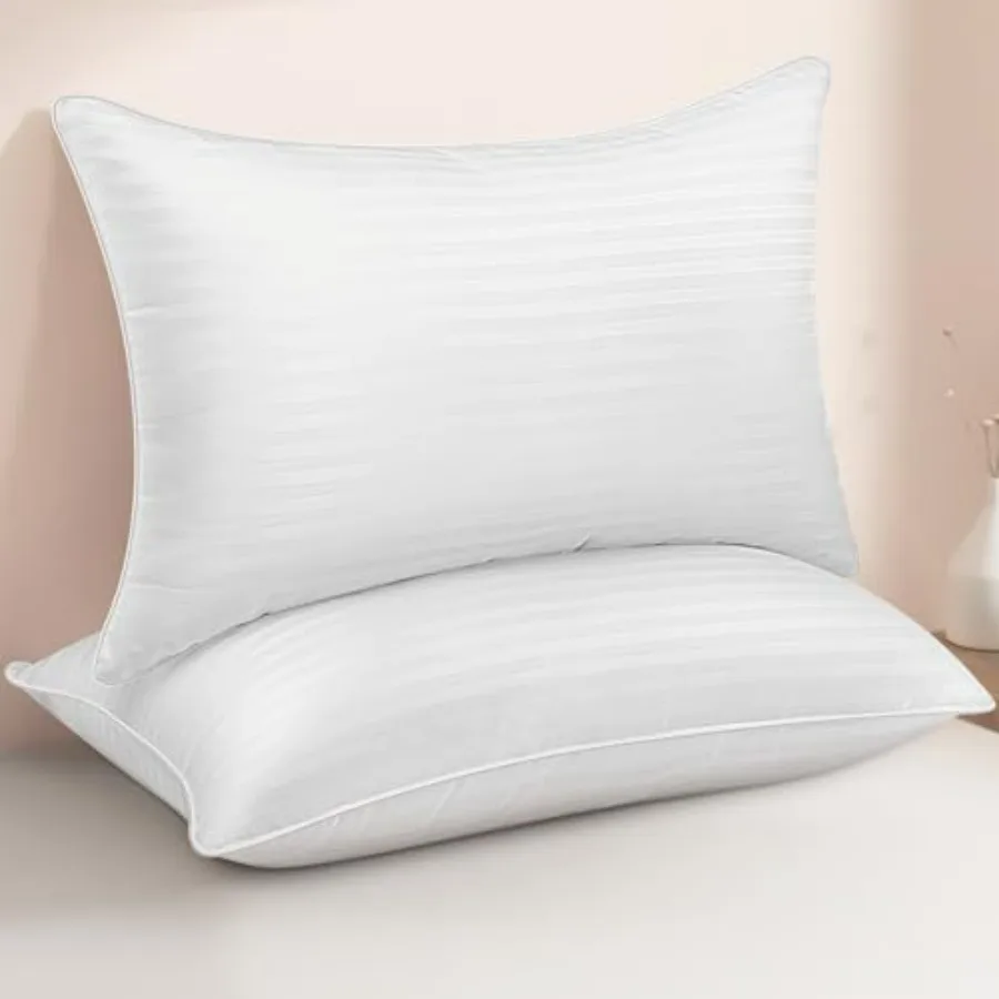 Size Bed Pillows Set of 2 - Breathable Premium Down Alternative Sleeping Pillows for Side, Back, and Stomach Sleepers Fluffy Ho
Size Bed Pillows Set of 2 - Breathable Premium Down Alternative Sleeping Pillows for Side, Back, and Stomach Sleepers Fluffy Ho