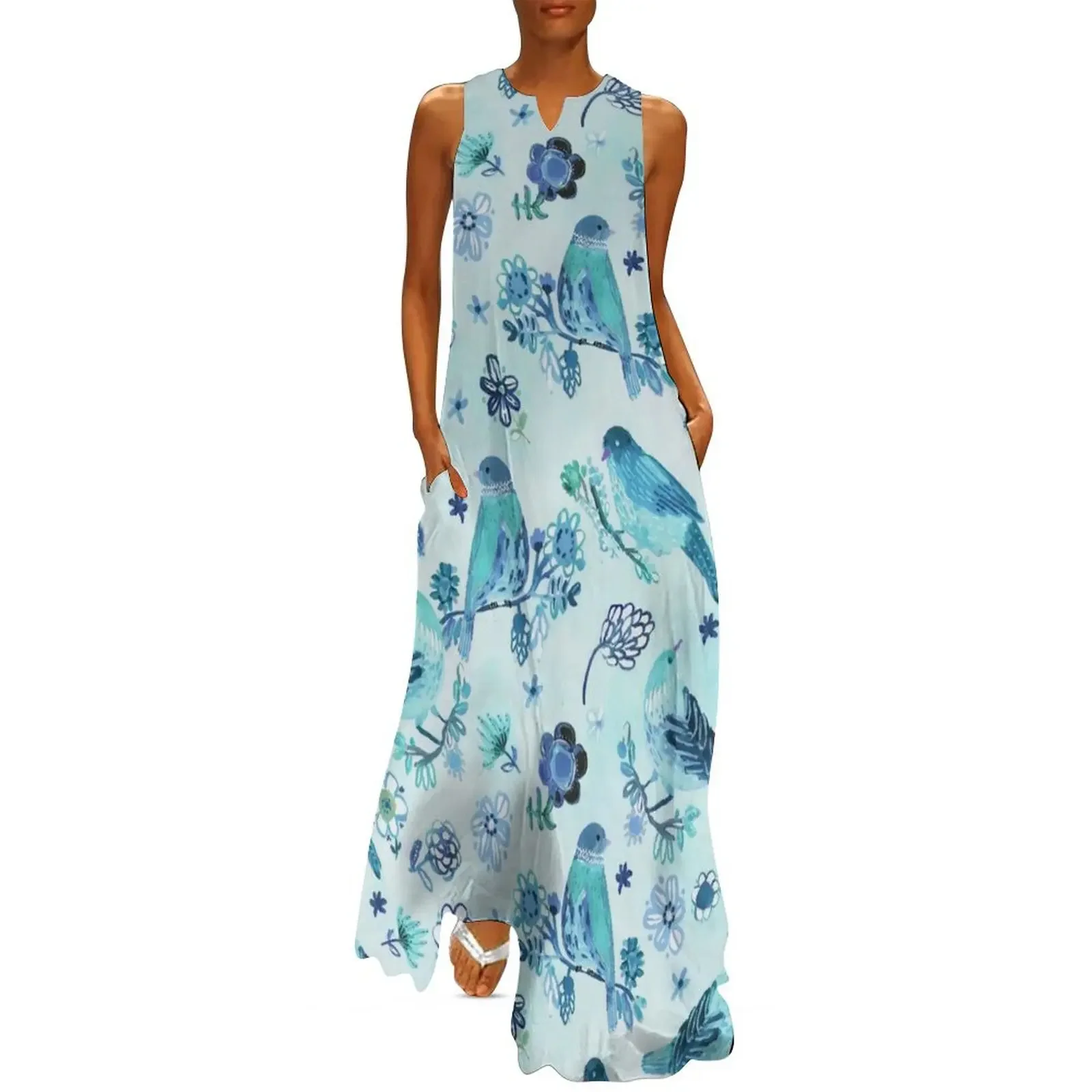 Blue Bird Floral Watercolor Long Dress Elegant gown elegant chic wedding evening dresses elegant dresses plus sizes Dress
Blue Bird Floral Watercolor Long Dress Elegant gown elegant chic wedding evening dresses elegant dresses plus sizes Dress