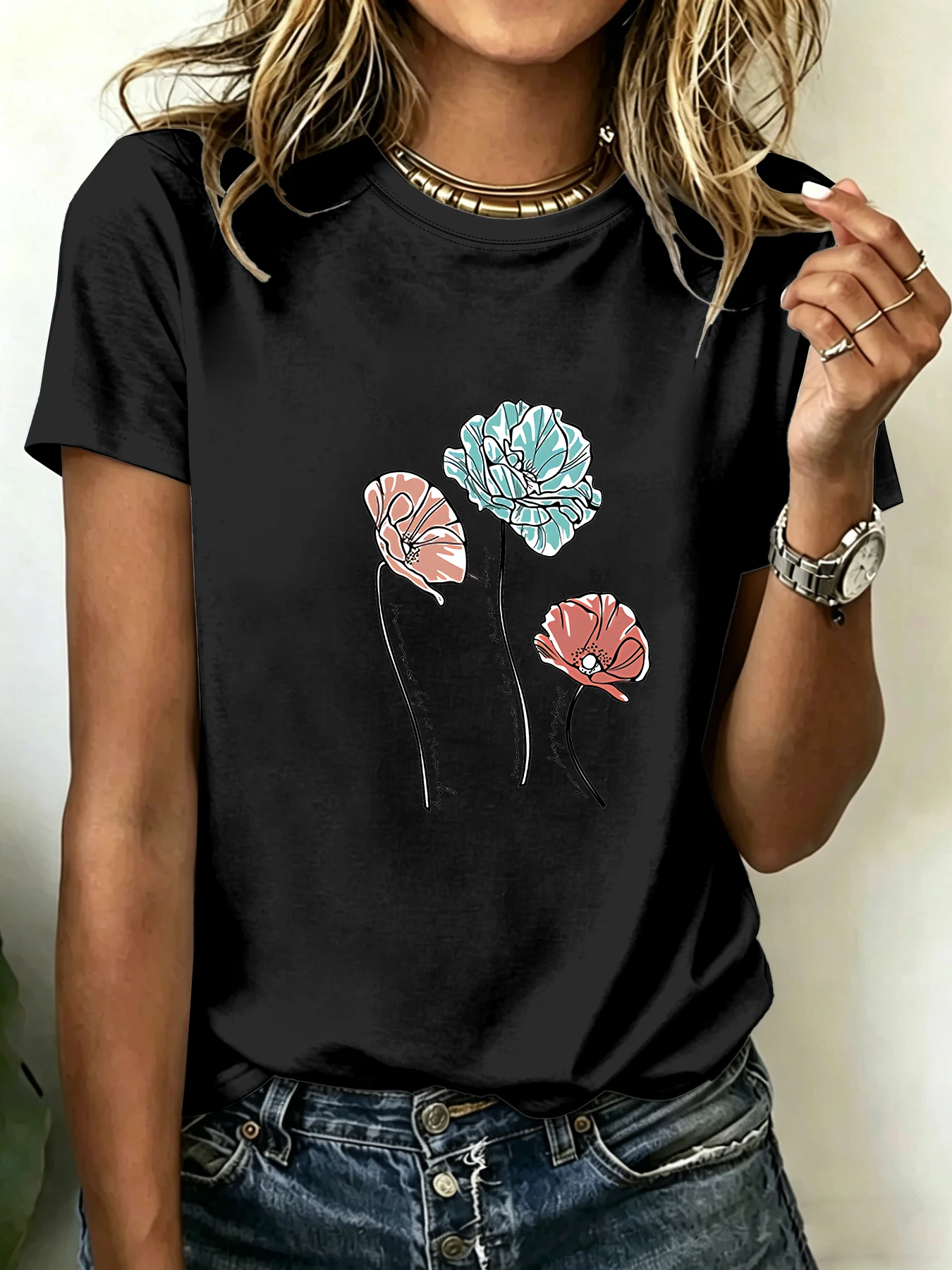 Ladies Plus Size T-shirts, Short-sleeved Printed Tops, Loose and Casual, Soft, Comfortable and Breathable, for Leisure and Sport
Ladies Plus Size T-shirts, Short-sleeved Printed Tops, Loose and Casual, Soft, Comfortable and Breathable, for Leisure and Sport