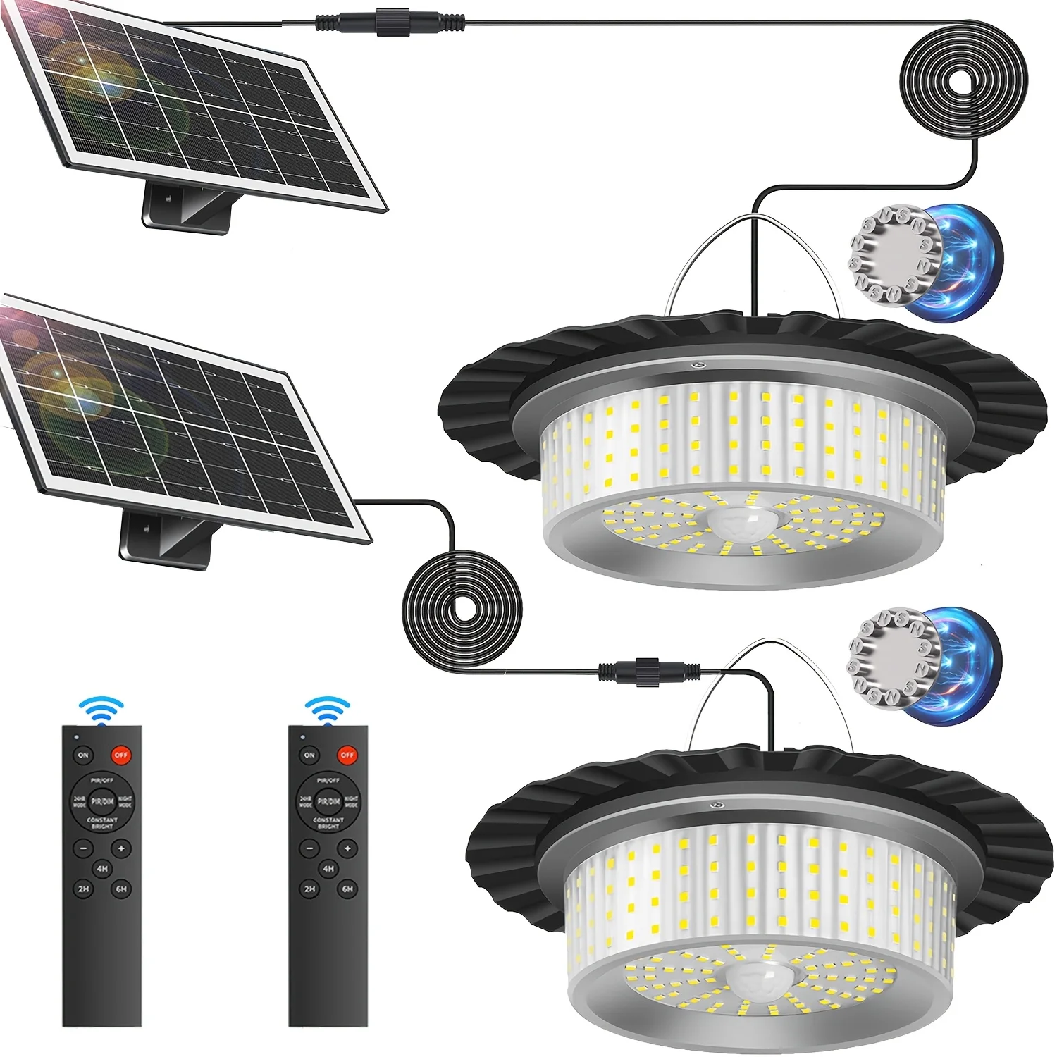 Magnetic Solar Shed Light 244 LED 360° Motion Sensor - Waterproof Remote Control Timer 5 Modes, Indoor Outdoor Pendant Light for Gazebo Garage Barn
Magnetic Solar Shed Light 244 LED 360° Motion Sensor - Waterproof Remote Control Timer 5 Modes, Indoor Outdoor Pendant Light for Gazebo Garage Barn