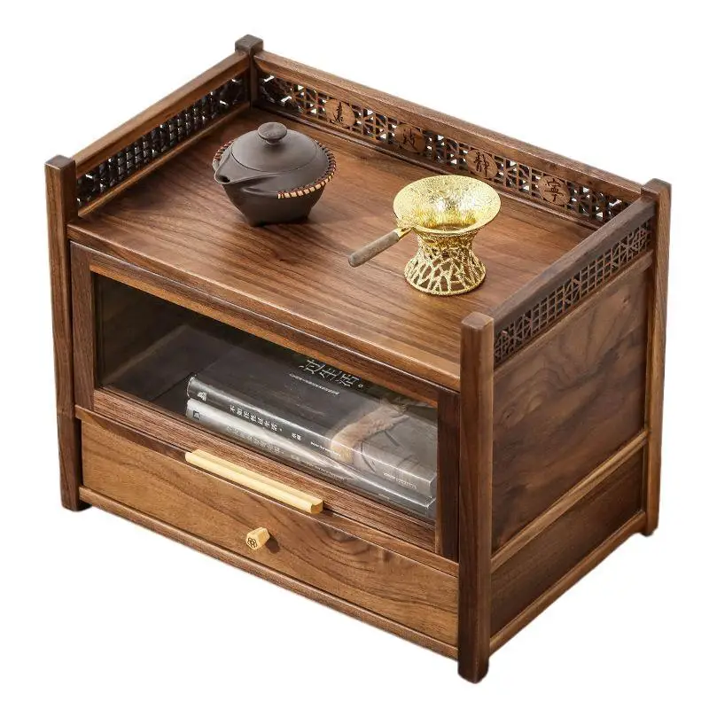 DSA North American Black Walnut Desktop Storage Cabinet Double Solid Wood Bogu Rack New Chinese Ornament Tea Set Storage
DSA North American Black Walnut Desktop Storage Cabinet Double Solid Wood Bogu Rack New Chinese Ornament Tea Set Storage