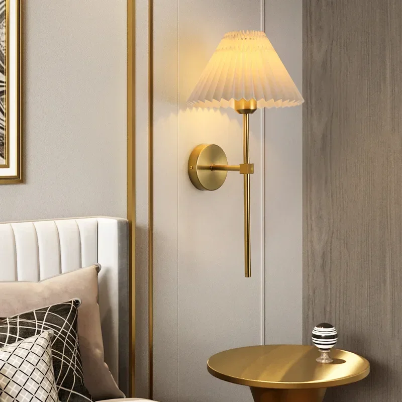 American Creative Country Fabric Wall Lamp Simple Bedroom Bedside Room Decor Wall Lamp Single Corridor Wall Lights
American Creative Country Fabric Wall Lamp Simple Bedroom Bedside Room Decor Wall Lamp Single Corridor Wall Lights