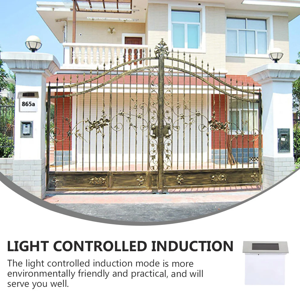2pcs Solar House Number Light Stainless Steel Outdoor Wall-Mounted Led Lamp Waterproof Solar Light For Outside Body Induction 
2pcs Solar House Number Light Stainless Steel Outdoor Wall-Mounted Led Lamp Waterproof Solar Light For Outside Body Induction