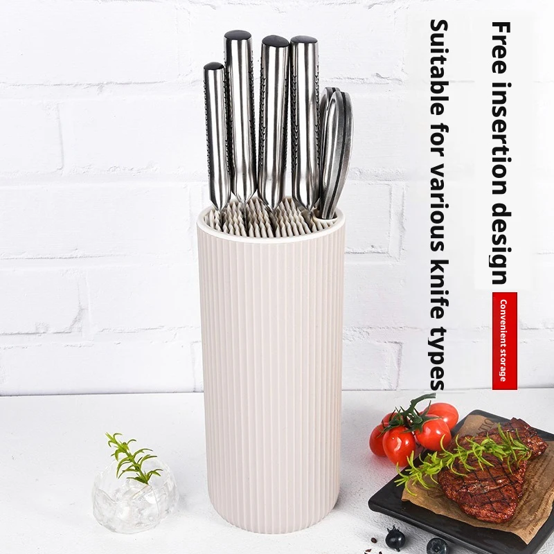 Multifunctional Kitchen Knife Holder Free Insert Cutlery Storage Rack for Household Use
Multifunctional Kitchen Knife Holder Free Insert Cutlery Storage Rack for Household Use