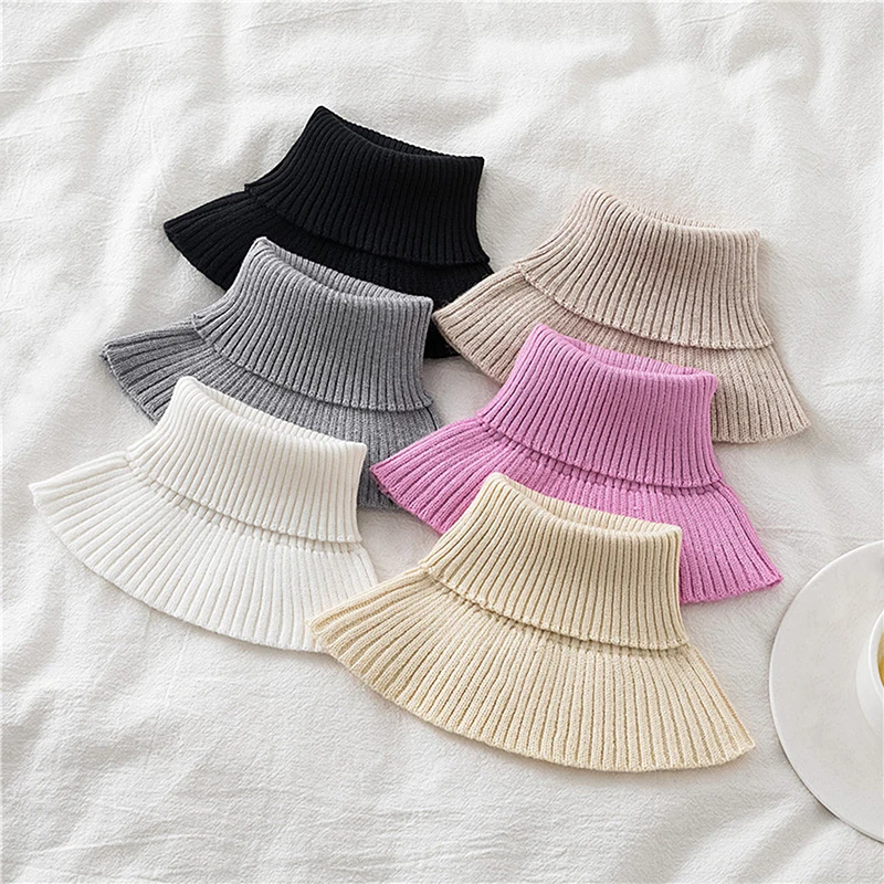 Women Knitted Fake Collar Scarf Warm Turtleneck Neck Warmer Detachable Winter Windproof Fashion False Scarf High Neck Collar
Women Knitted Fake Collar Scarf Warm Turtleneck Neck Warmer Detachable Winter Windproof Fashion False Scarf High Neck Collar