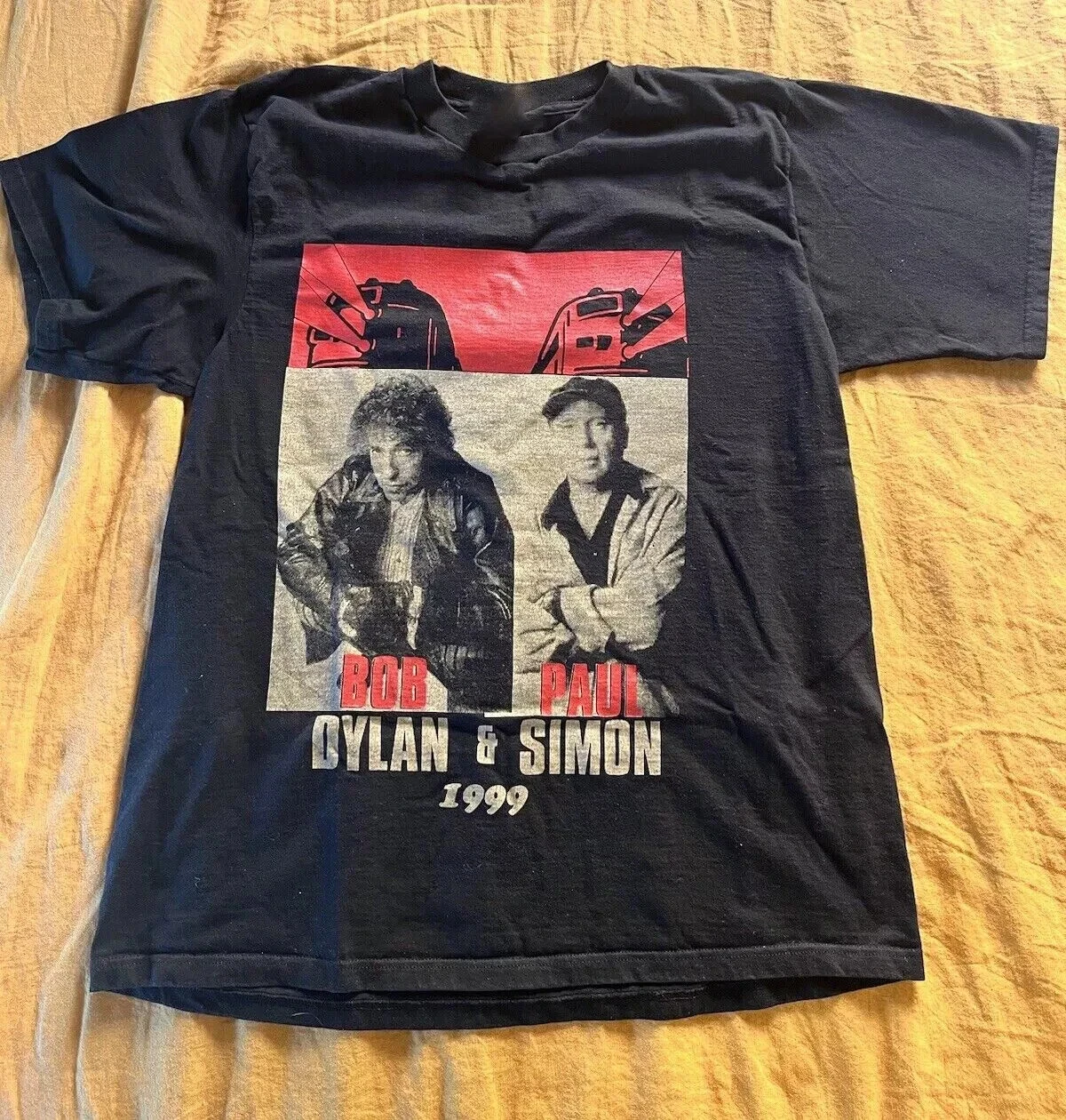 Paul Simon Bob Dylan Tour 1999 T-shirt American Singer T-shirt Men Fashion Street Hip-hop Short-sleeved Women Cotton Top
Paul Simon Bob Dylan Tour 1999 T-shirt American Singer T-shirt Men Fashion Street Hip-hop Short-sleeved Women Cotton Top