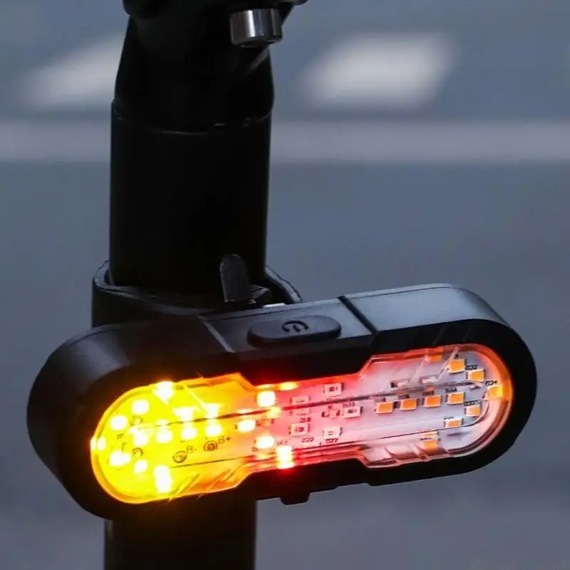 31BE Wirelesses Remotes Control Bike Taillight USB Rechargeables Bike Warning Lamp
31BE Wirelesses Remotes Control Bike Taillight USB Rechargeables Bike Warning Lamp