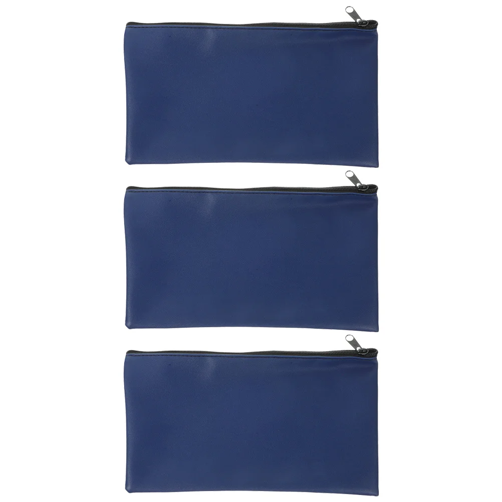 3 Pcs Bill Bags Cash Holders PU Blue Color Files Documents Money Receipts Storage Folder Wallet Purse Zipper
3 Pcs Bill Bags Cash Holders PU Blue Color Files Documents Money Receipts Storage Folder Wallet Purse Zipper