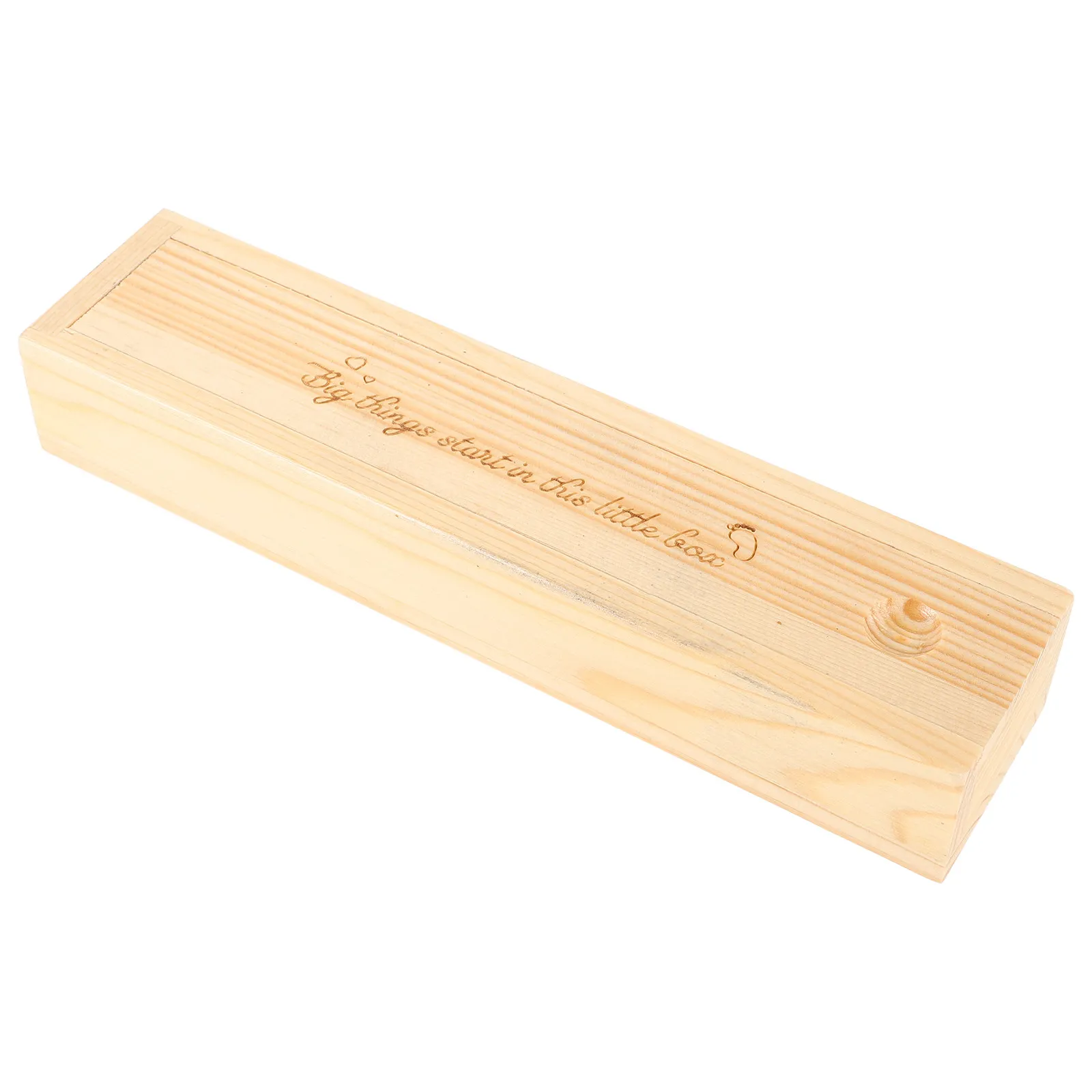 Wooden Pregnancy Test Keepsake Box Natural Wood Color Footprint Design Nursery Decoration Pregnancy Announcement Storage Case
Wooden Pregnancy Test Keepsake Box Natural Wood Color Footprint Design Nursery Decoration Pregnancy Announcement Storage Case