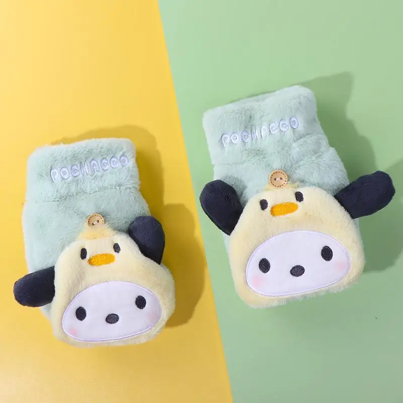 Перчатки Sanrio, плюшевые милые зимние перчатки для взрослых и девушек, с откидной крышкой, теплые и удобные портативные и изящные милые перчатки
Перчатки Sanrio, плюшевые милые зимние перчатки для взрослых и девушек, с откидной крышкой, теплые и удобные портативные и изящные милые перчатки