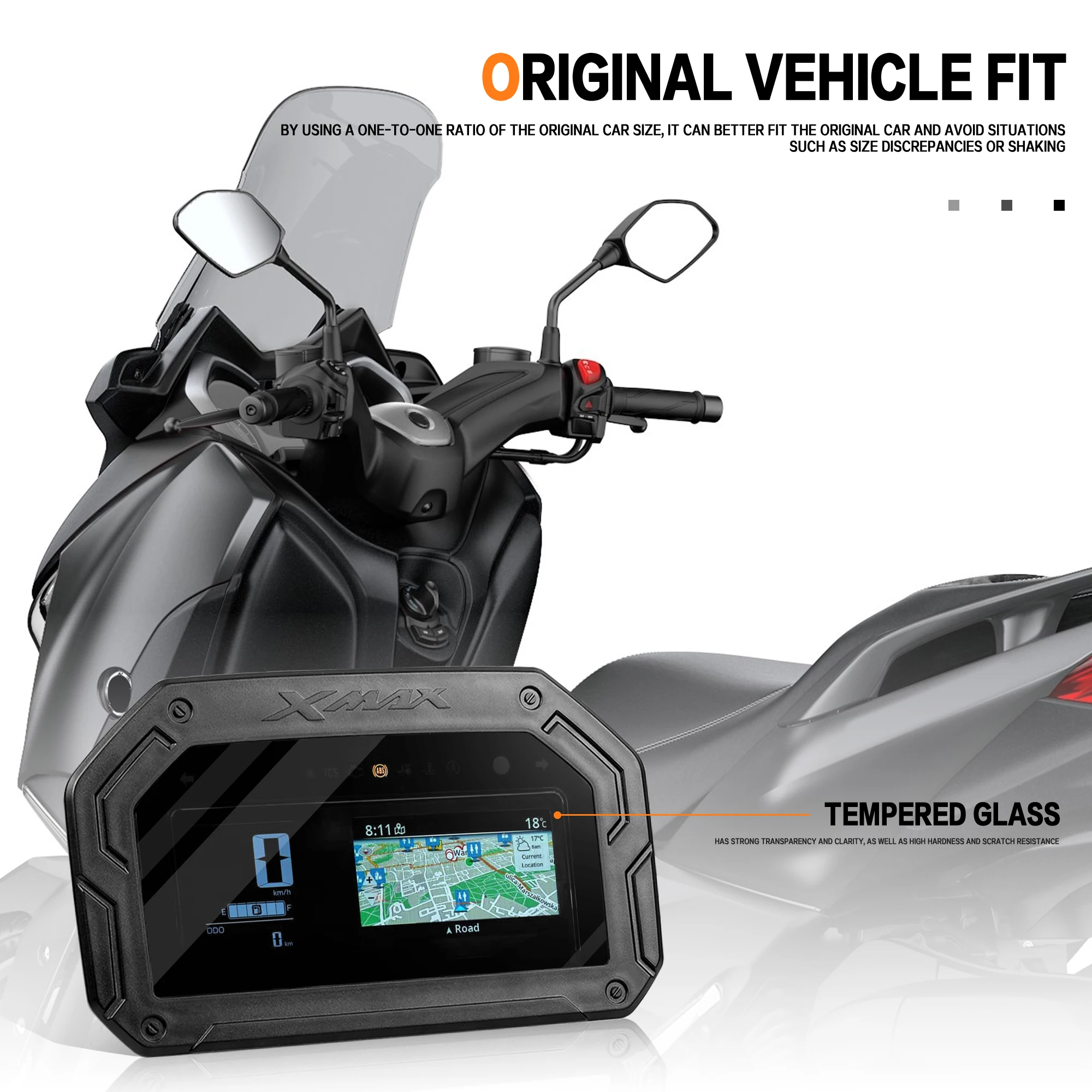 New Dashboard Cover For Yamaha XMAX300 XMAX 300 2025 Motorcycle Instrument Panel Sun Visor Screen Guard Protector